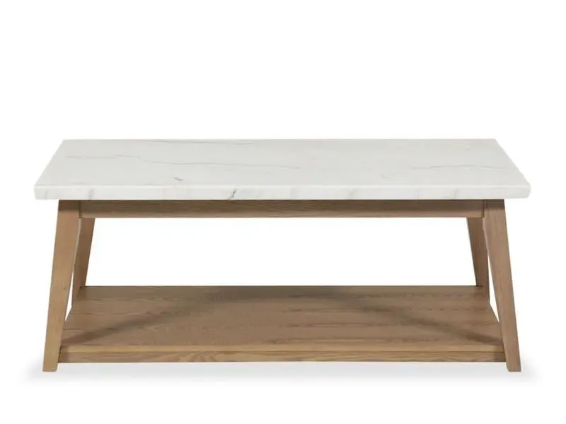 Vida Marble Top Cocktail Table with Casters