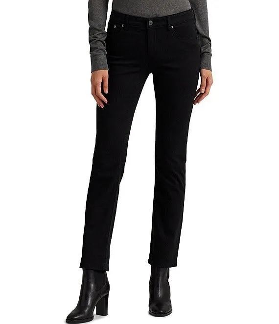 Premier Shape Memory Stretch Denim Straight Leg Ankle Jeans