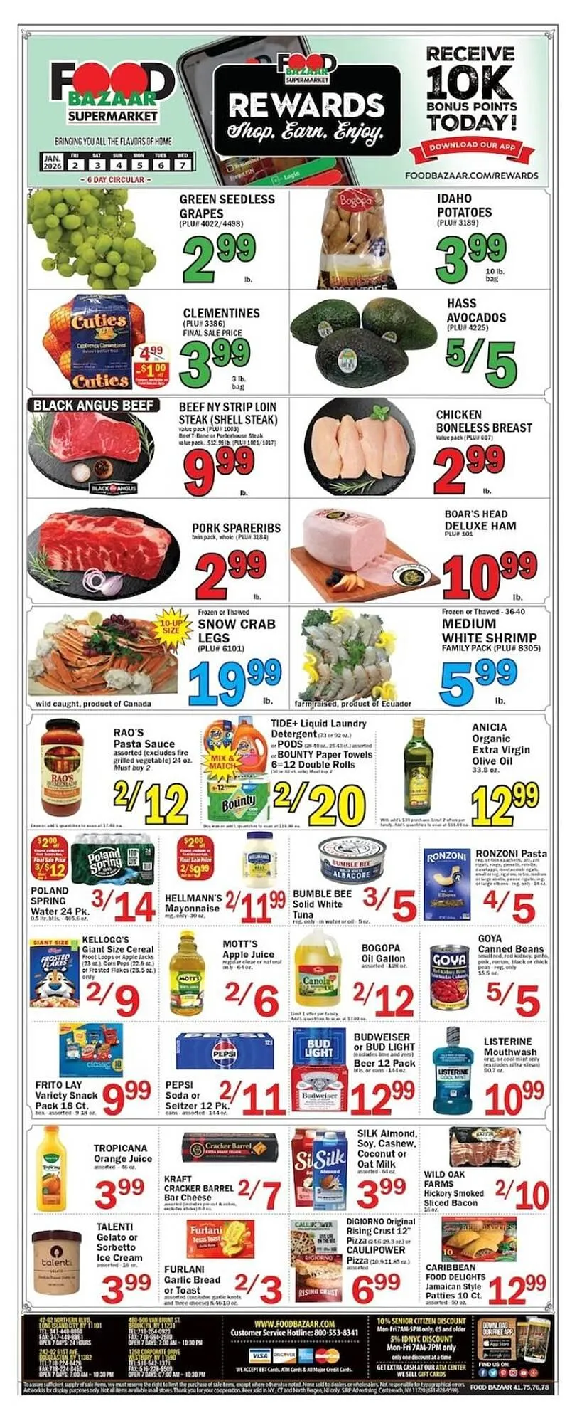Weekly ad Food Bazaar circular from January 2 to January 7 2026 - Page 1