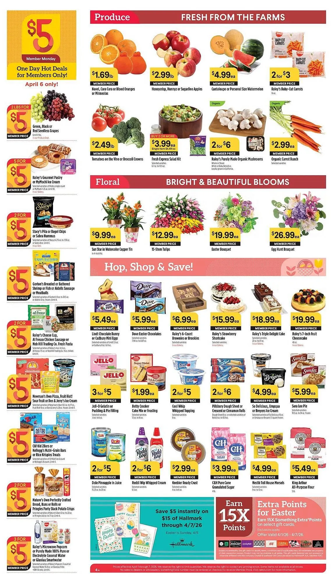 Weekly promotion Nob Hill weekly ad spanning from April 1 to April 7 2026 - Page 4 for Catalogue 365