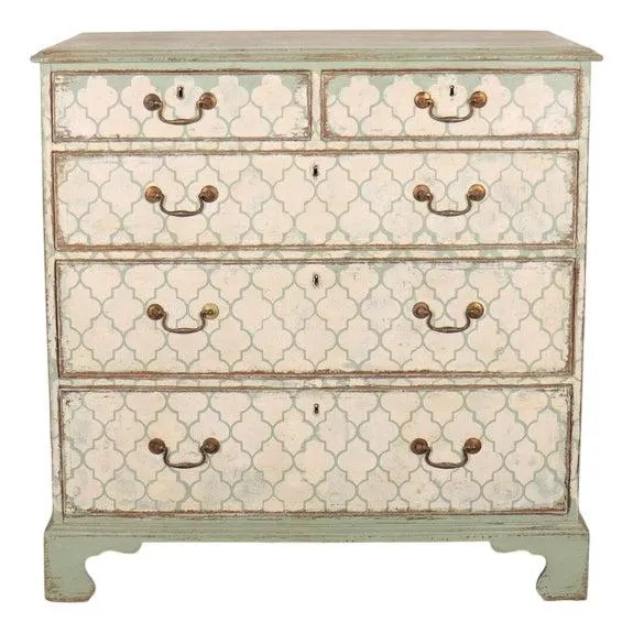 English Painted Chest of Drawers
