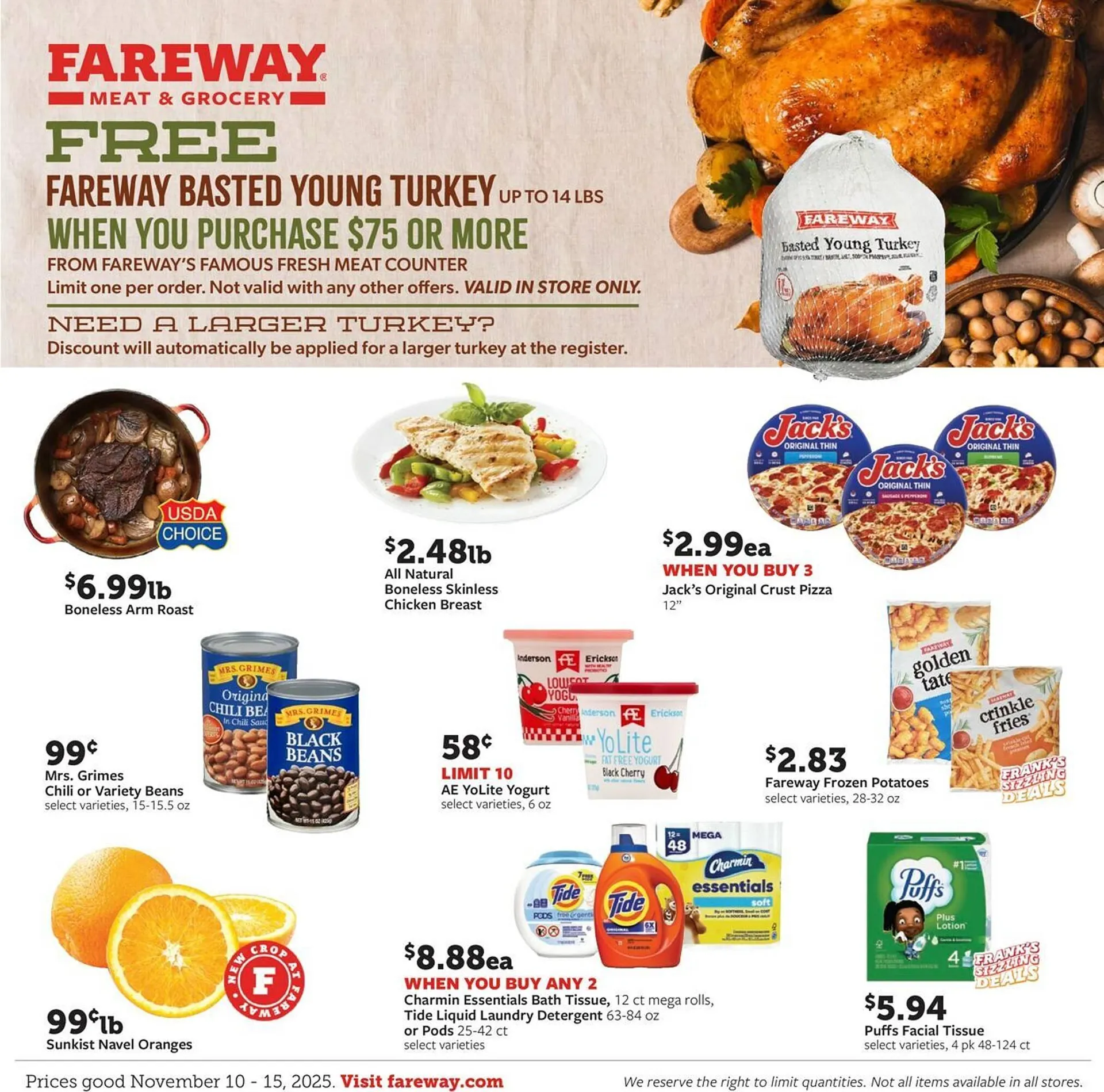 Weekly ad Fareway weekly ad from November 9 to November 15 2025 - Page 1