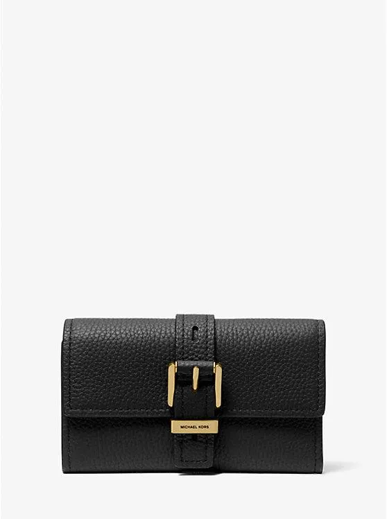 Nolita Medium Pebbled Leather Tri-Fold Wallet