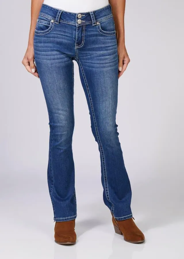 Gemma Rae Juniors Star Bling Boot Cut Jeans