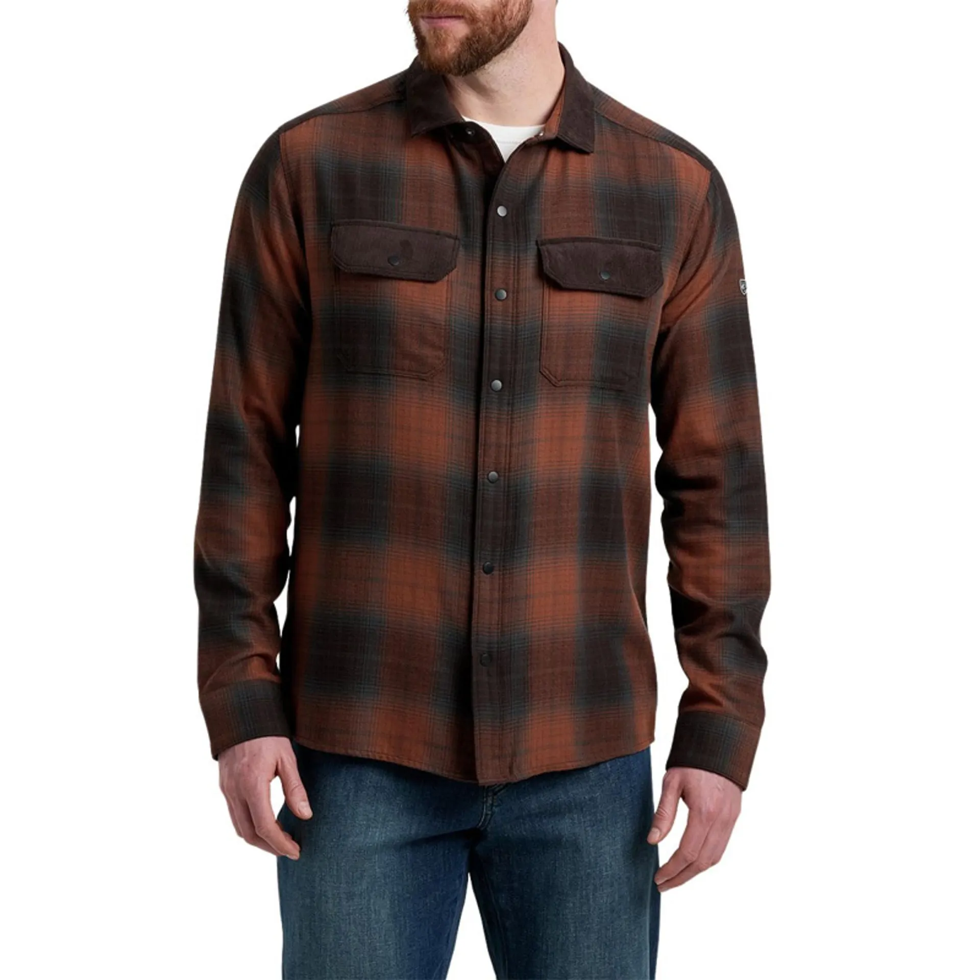 KUHL Men's Bonfire Full Button Long Sleeve Khaos Flannel