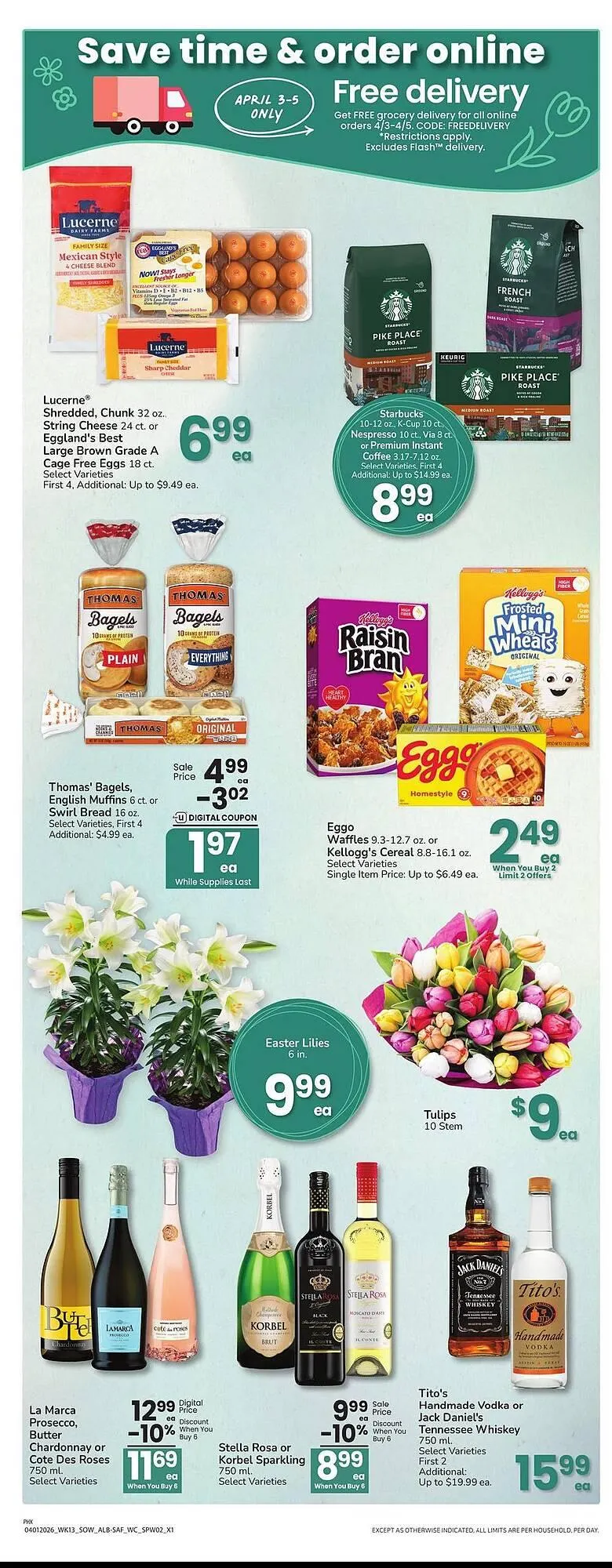 Weekly promotion Safeway weekly ad spanning from April 1 to April 7 2026 - Page 2 for Catalogue 365