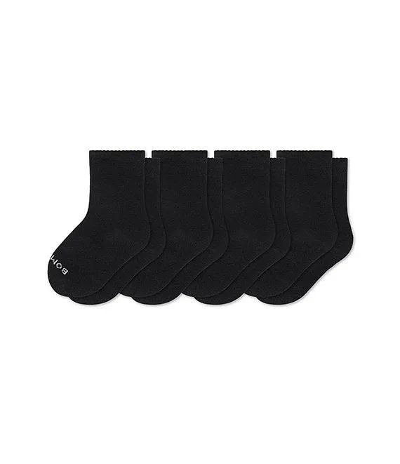 Baby/Toddler Solid Calf 4-Pack Socks