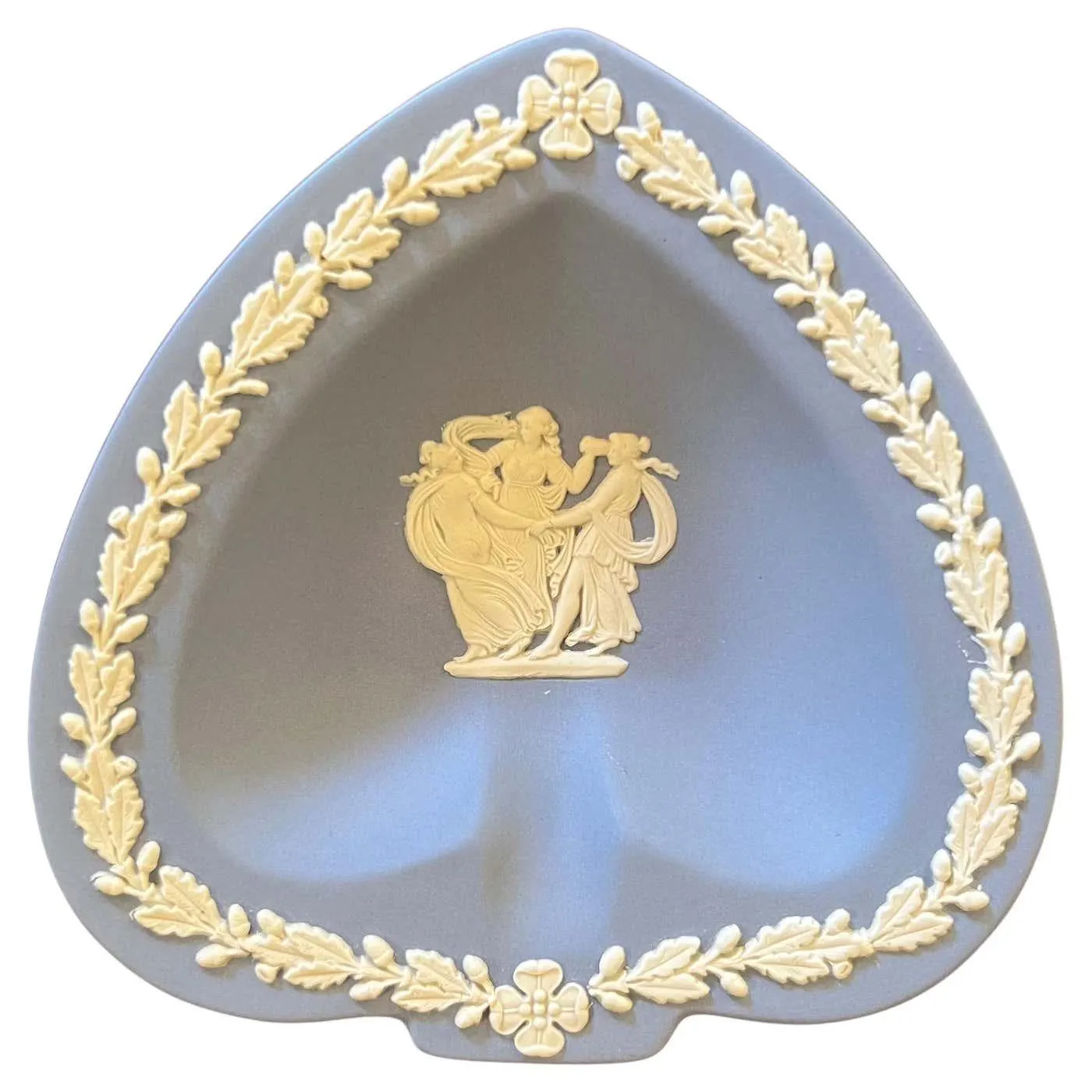 Wedgwood Blue Jasperware Spade Shape Dish