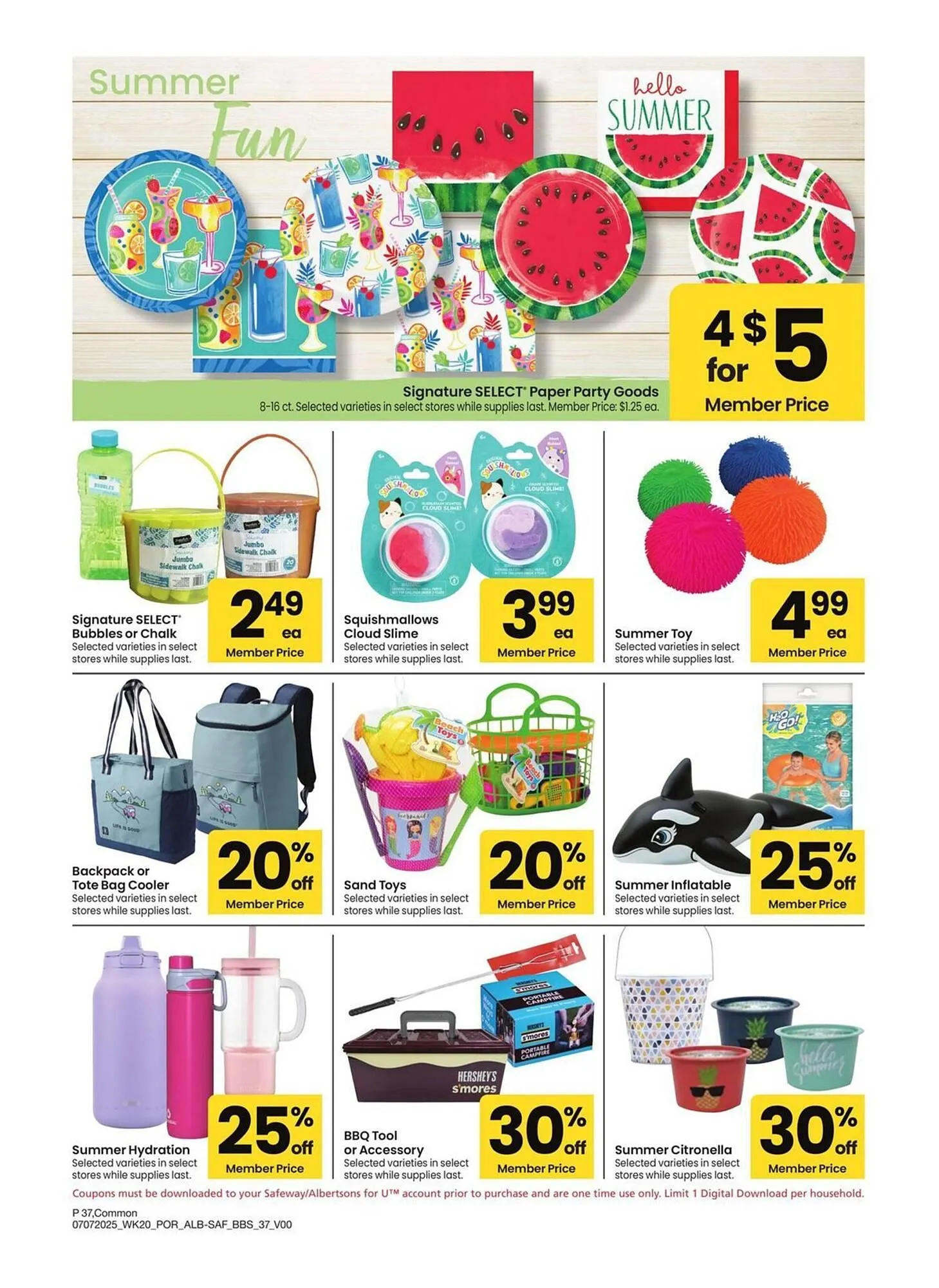 Weekly ad Albertsons Weekly Ad from July 7 to August 3 2025 - Page 37