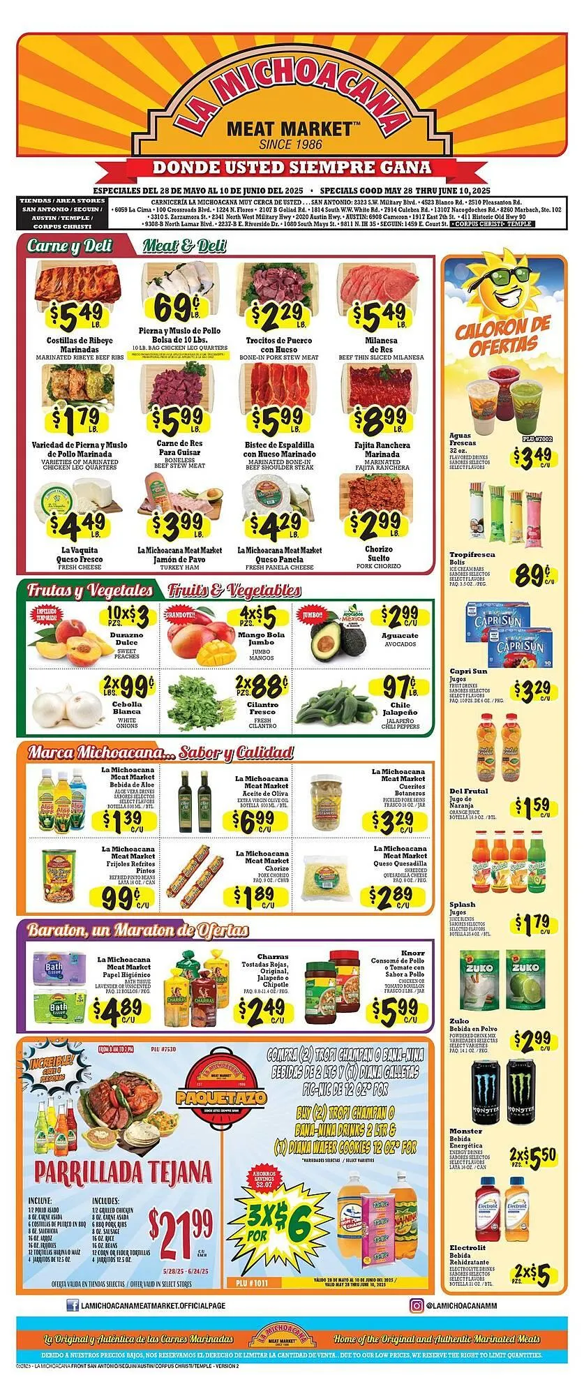 La Michoacana Weekly Ad - 1