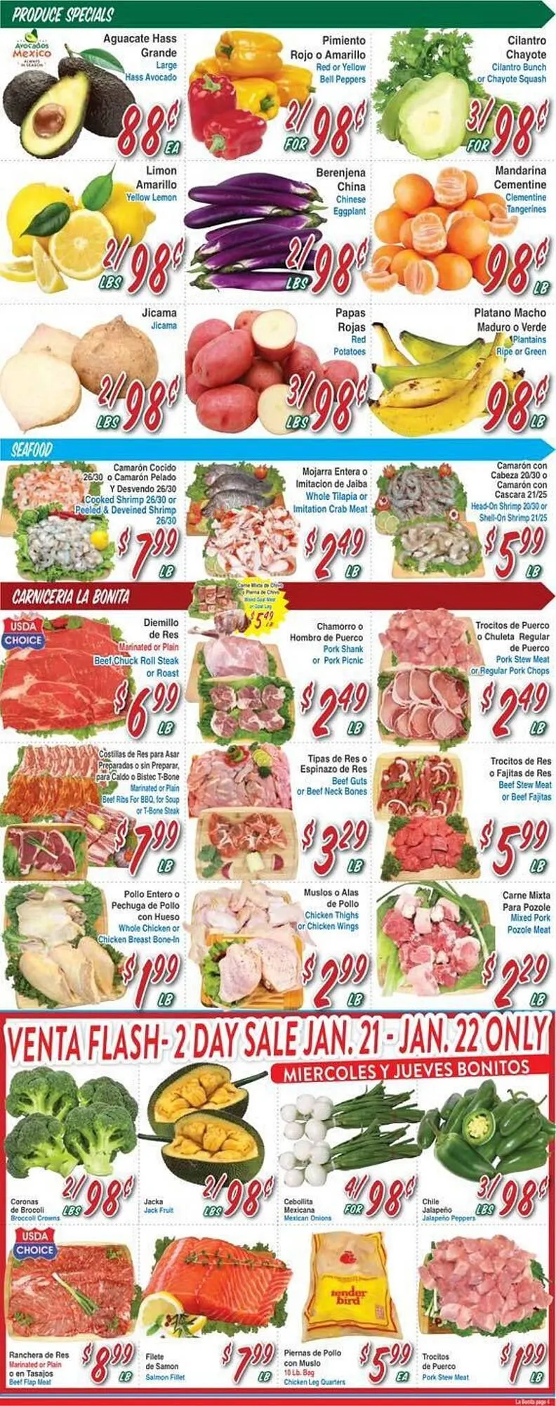 Catálogo de La Bonita Supermarkets weekly ad 21 de enero al 27 de enero 2026 - Página 4