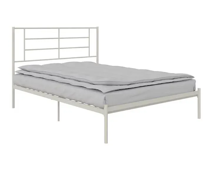 RealRooms Praxis White Queen Platform Bed