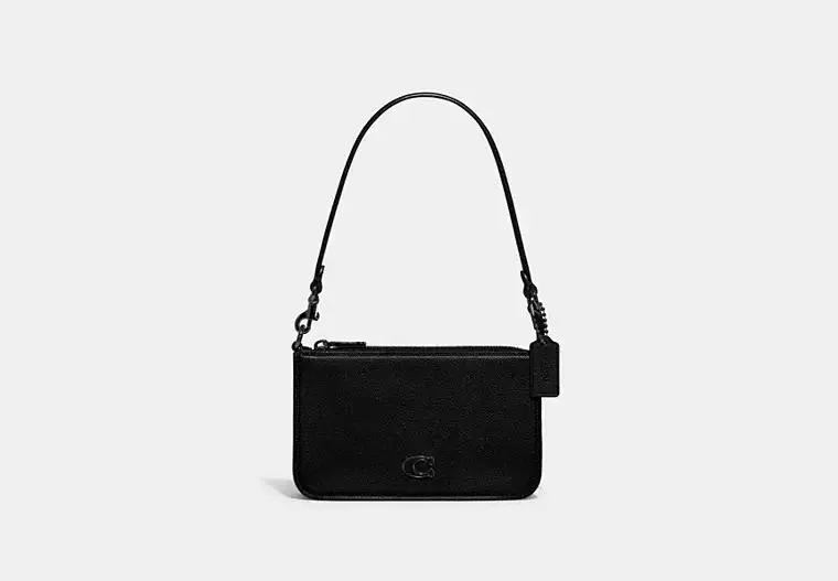 Pouch Bag With Signature Canvas