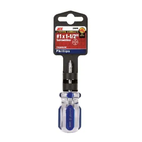 Ace No. 1 X 1-1/2 in. L Phillips Screwdriver 1 pc