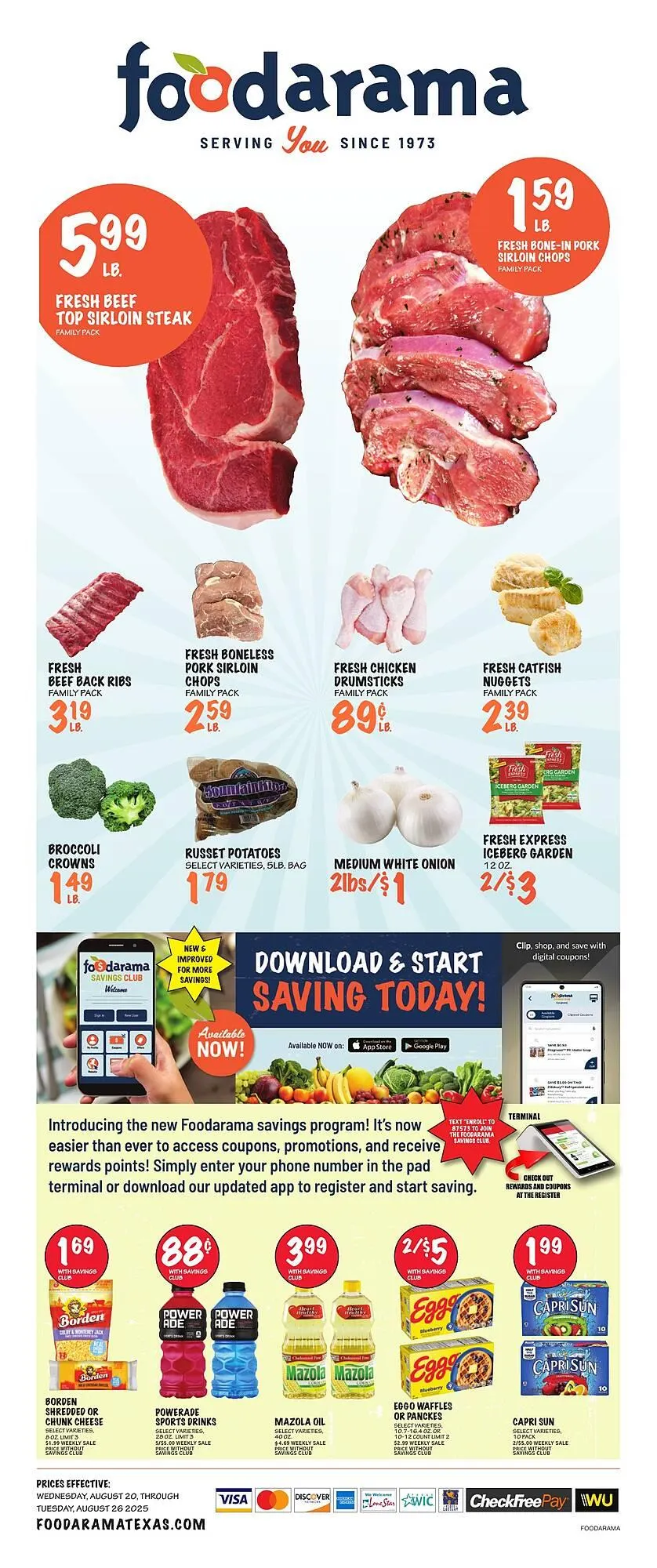 Weekly ad Foodarama Weekly Ad from August 20 to August 26 2025 - Page 1