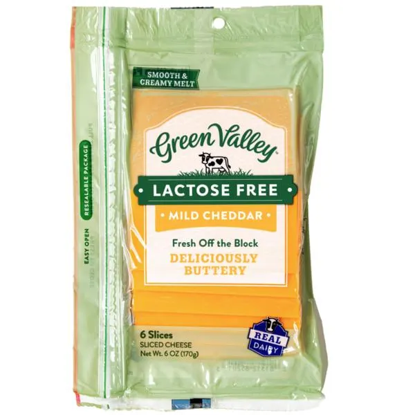 Green Valley Creamery Lactose Free Mild Cheddar Slices