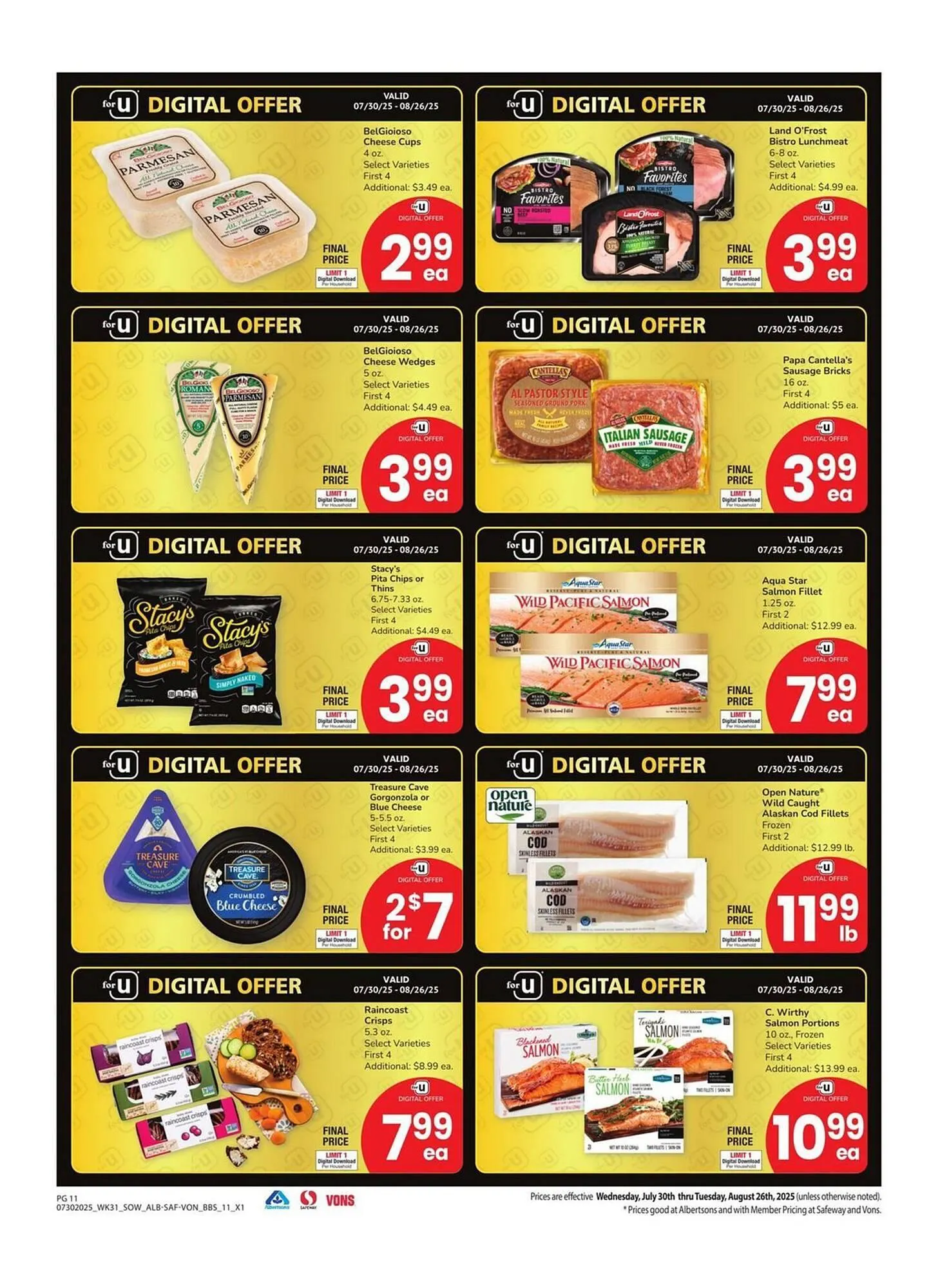 Weekly ad Albertsons Weekly Ad from July 30 to August 26 2025 - Page 11