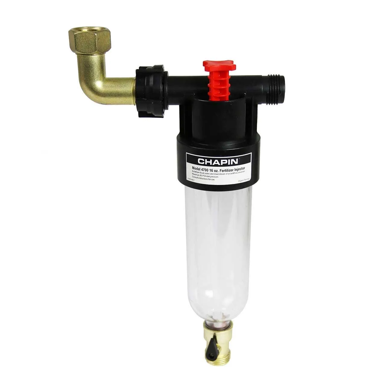 Chapin In-Line Fertilizing Injection System for Sprinkler and Direct hose, 16 oz.