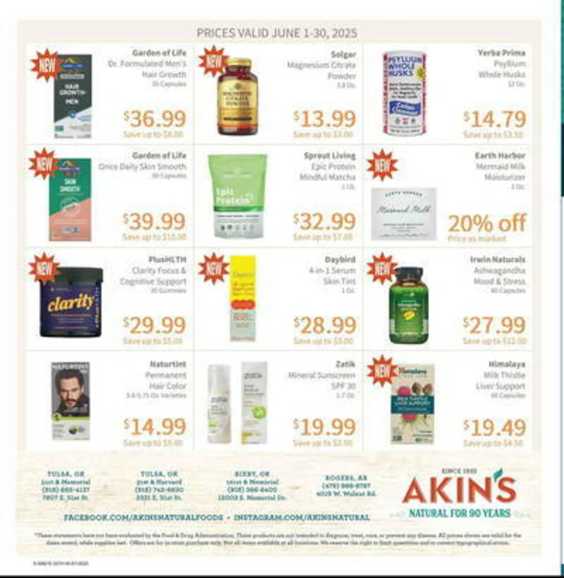 Weekly ad Akin's Natural Foods Weekly Ad from June 1 to June 30 2025 - Page 8
