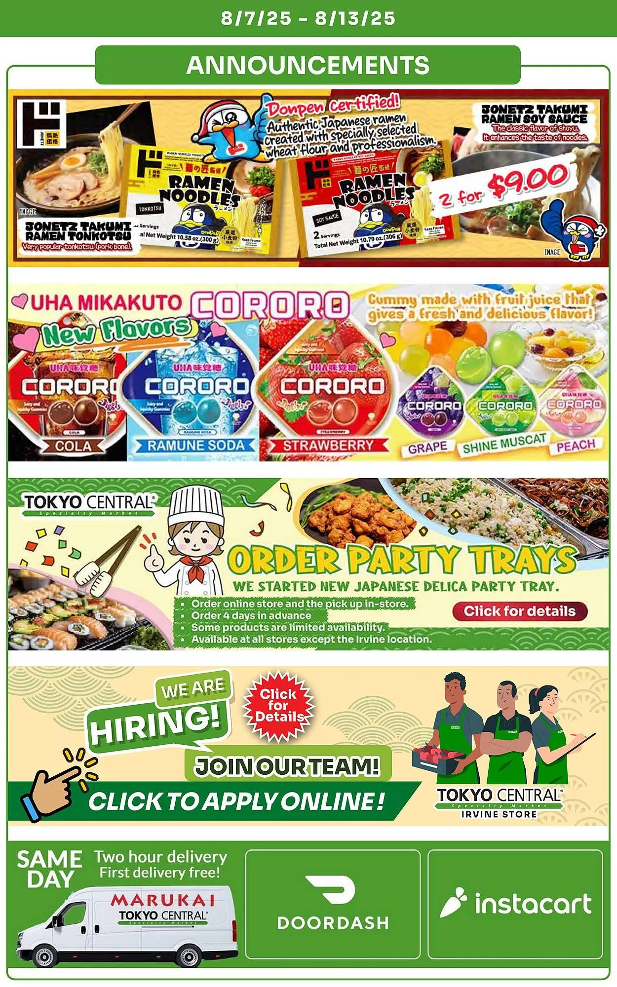 Weekly ad Tokyo Central Specialty Market Weekly Ad from August 7 to August 13 2025 - Page 10