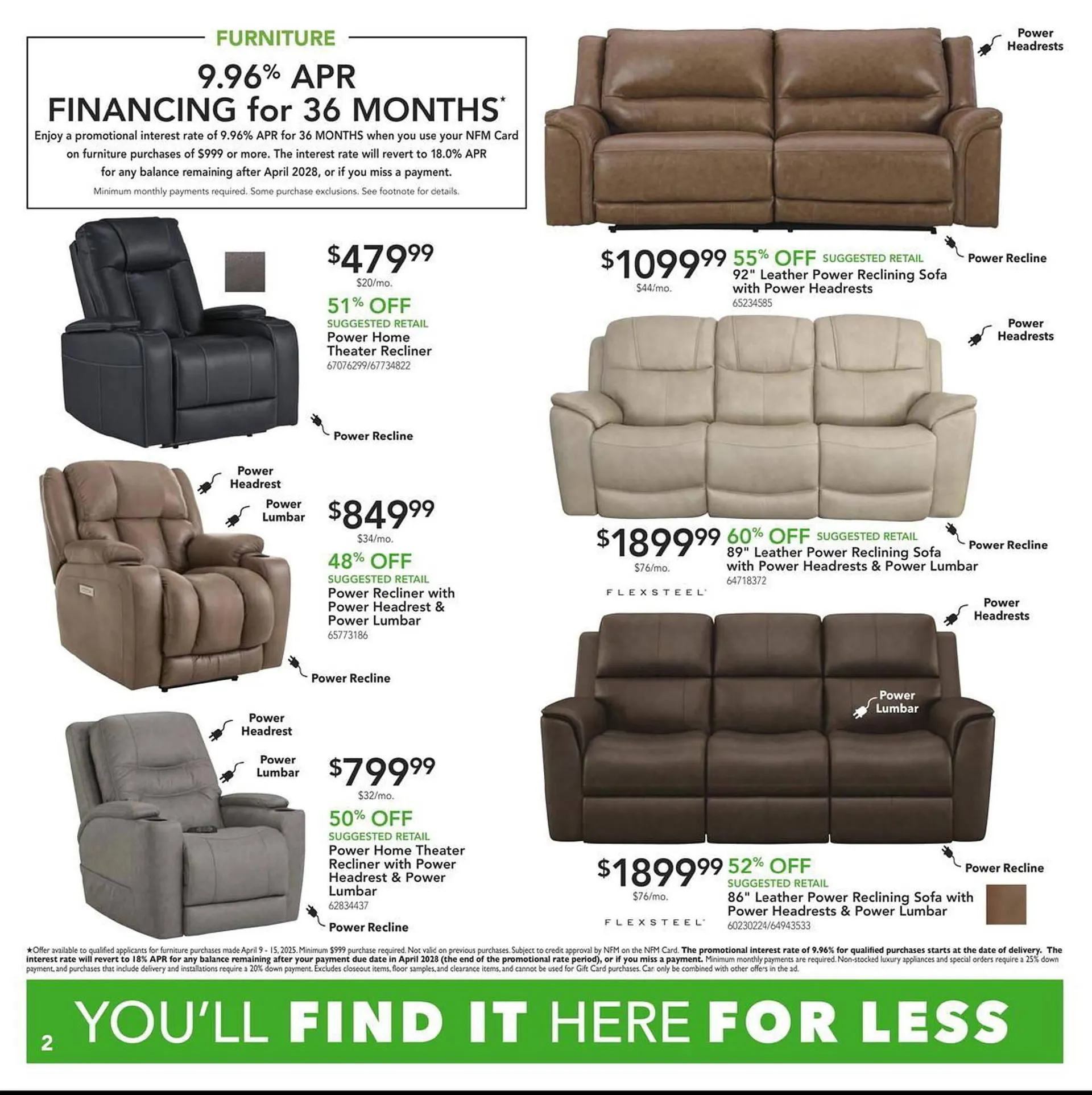 Weekly ad Nebraska Furniture Mart Weekly Ad from April 9 to April 15 2025 - Page 2
