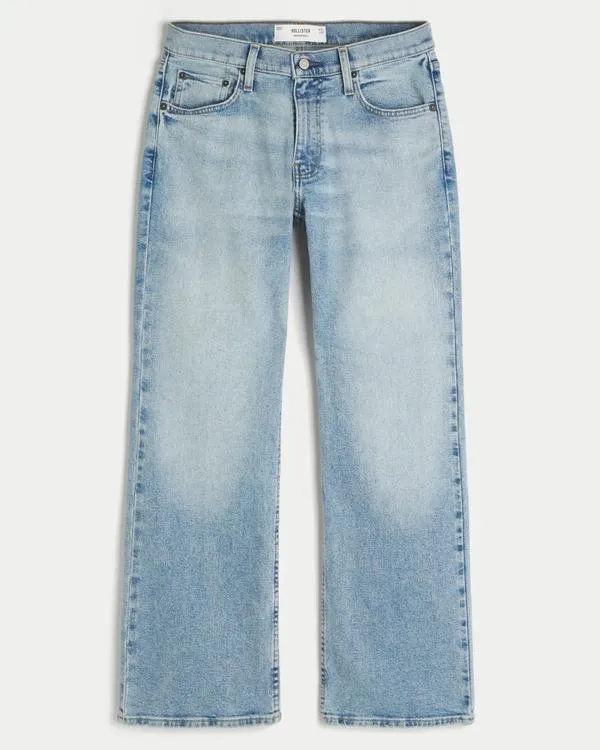Light Wash Relaxed Bootcut Jeans