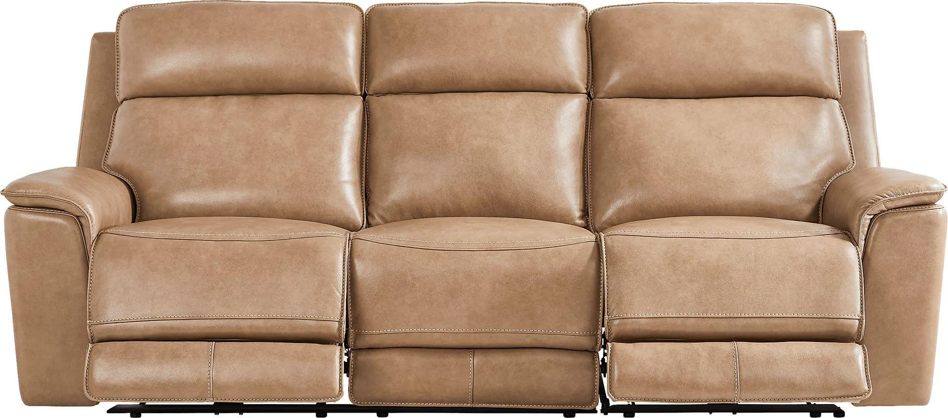 Magellan Leather Dual Power Reclining Sofa