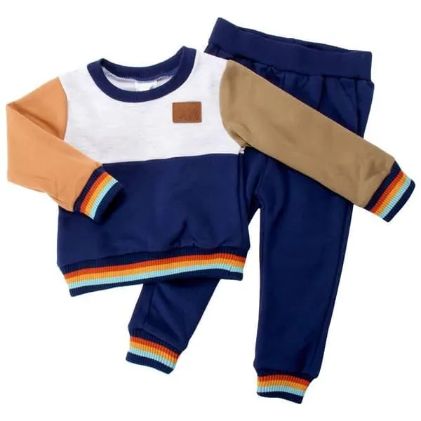 Toddler Boy bon bébé® Bear Patch Jog Set