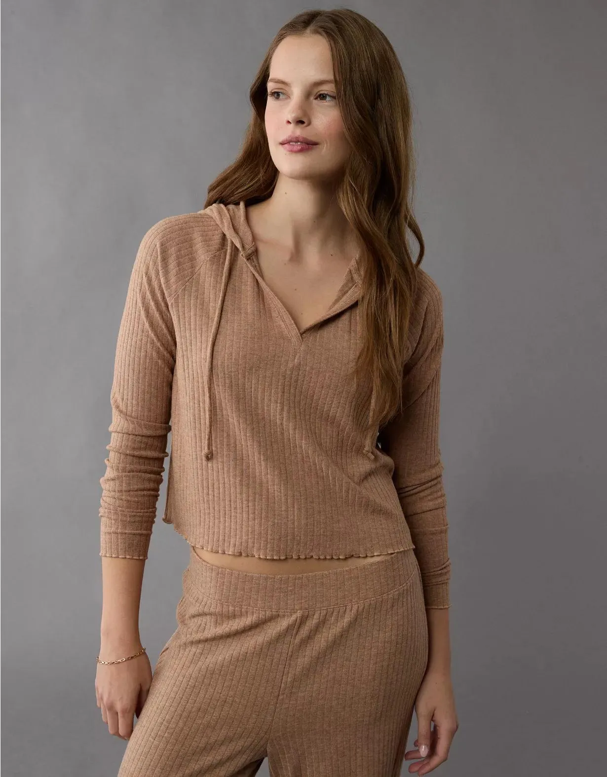 AE Cropped Sweater Lounge Hoodie