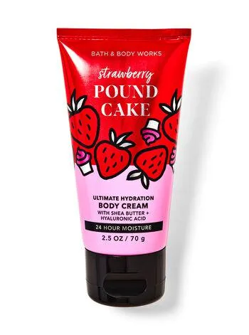 Strawberry Pound Cake Travel Size Ultra Hydration Body Cream