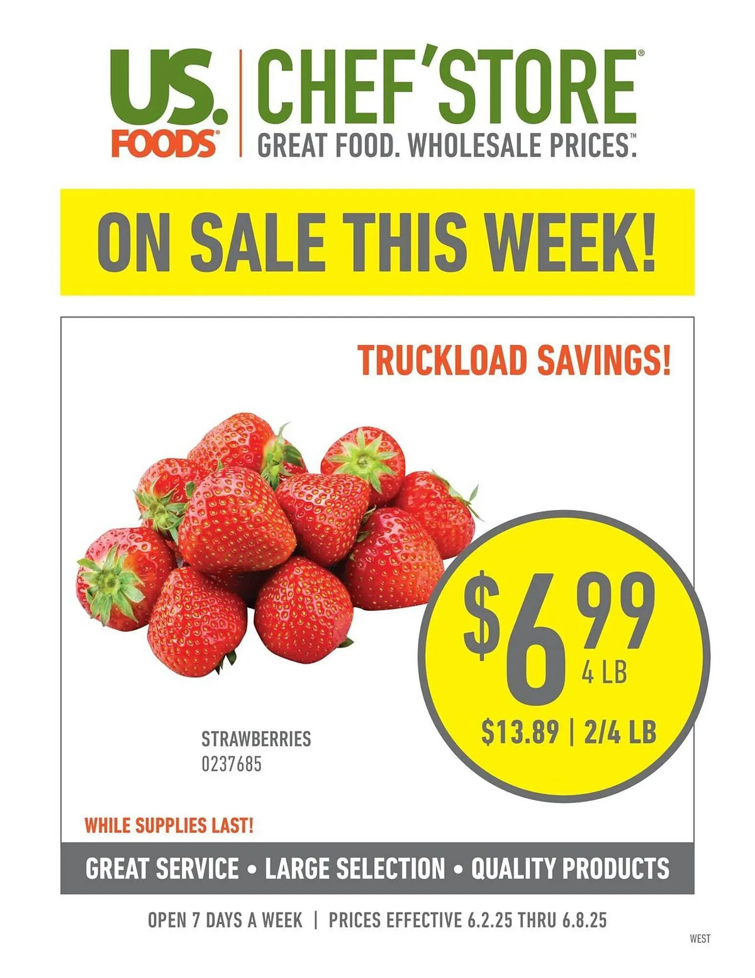 US Foods Chefs Store Weekly Ad - 1