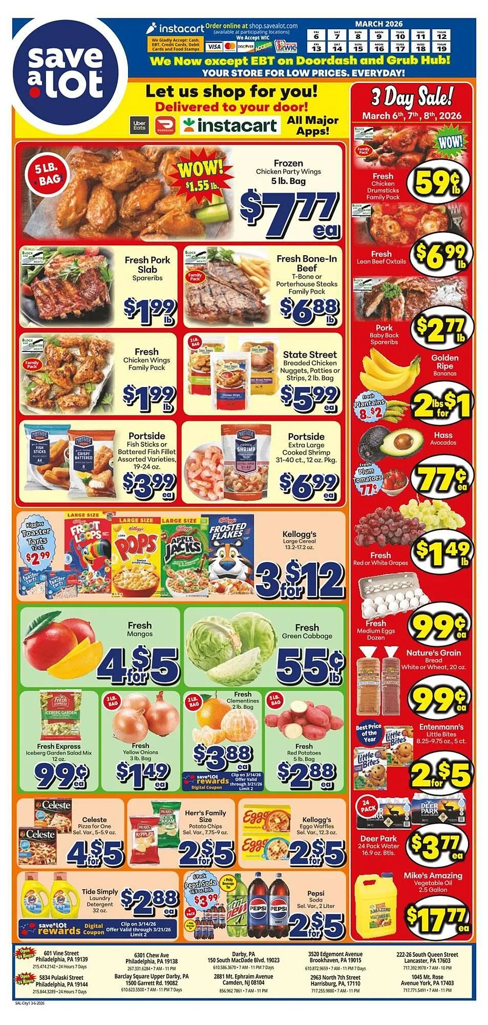 Weekly ad Save a Lot weekly ad from March 6 to March 19 2026 - Page 1