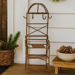 Rusted Miniature Bakers Rack