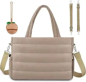 Diaper Bag Tote, Baby Diaper Tote Bags Crossbody Hospital Bag Travel Large Mommy Bag, with Silicone Pacifier Case