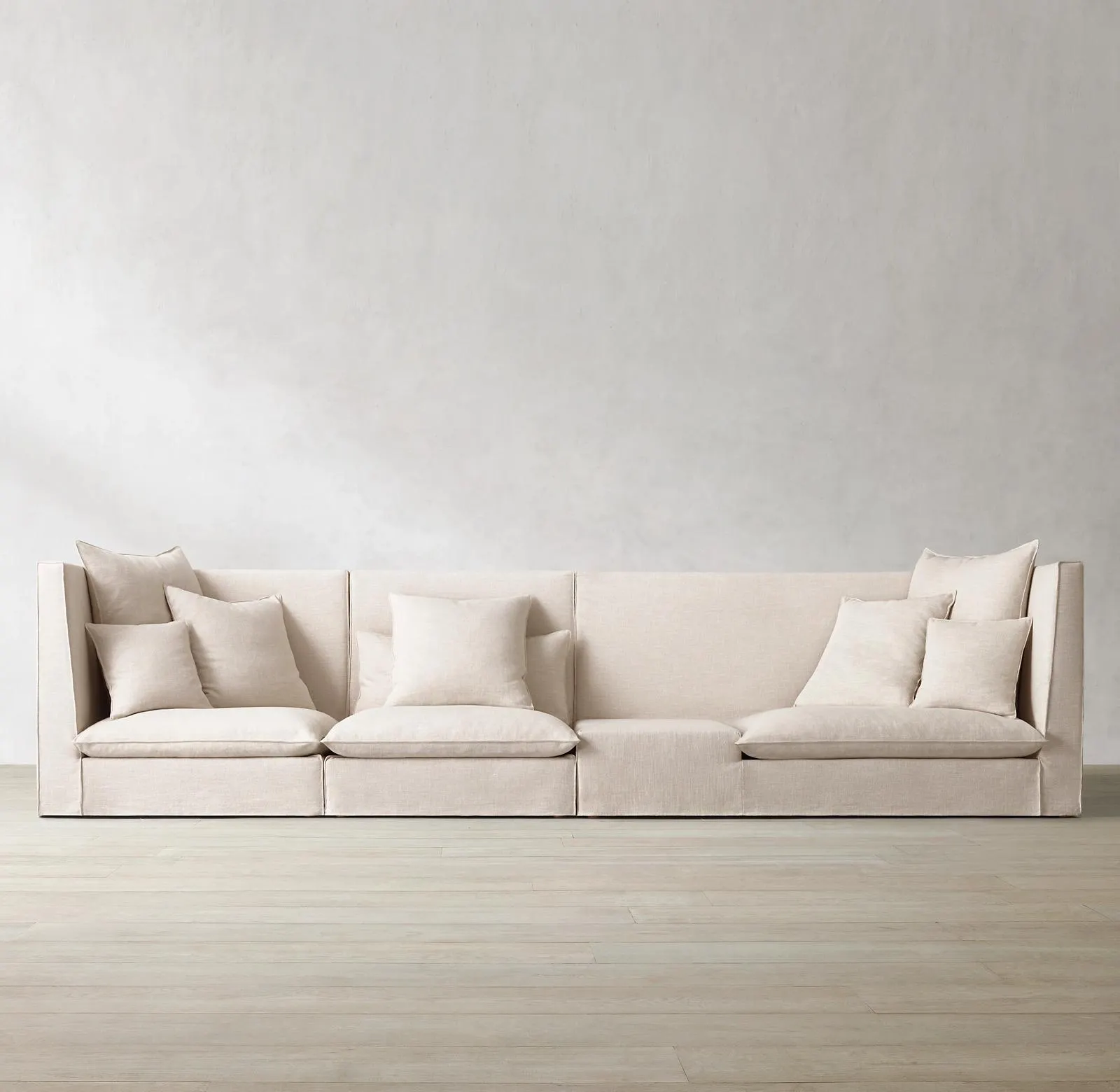 Vida High-Back Modular Right-Arm Sofa with Table