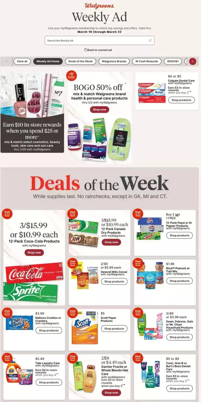 Weekly ad Top offers for smart savers from March 16 to March 22 2025 - Page 1