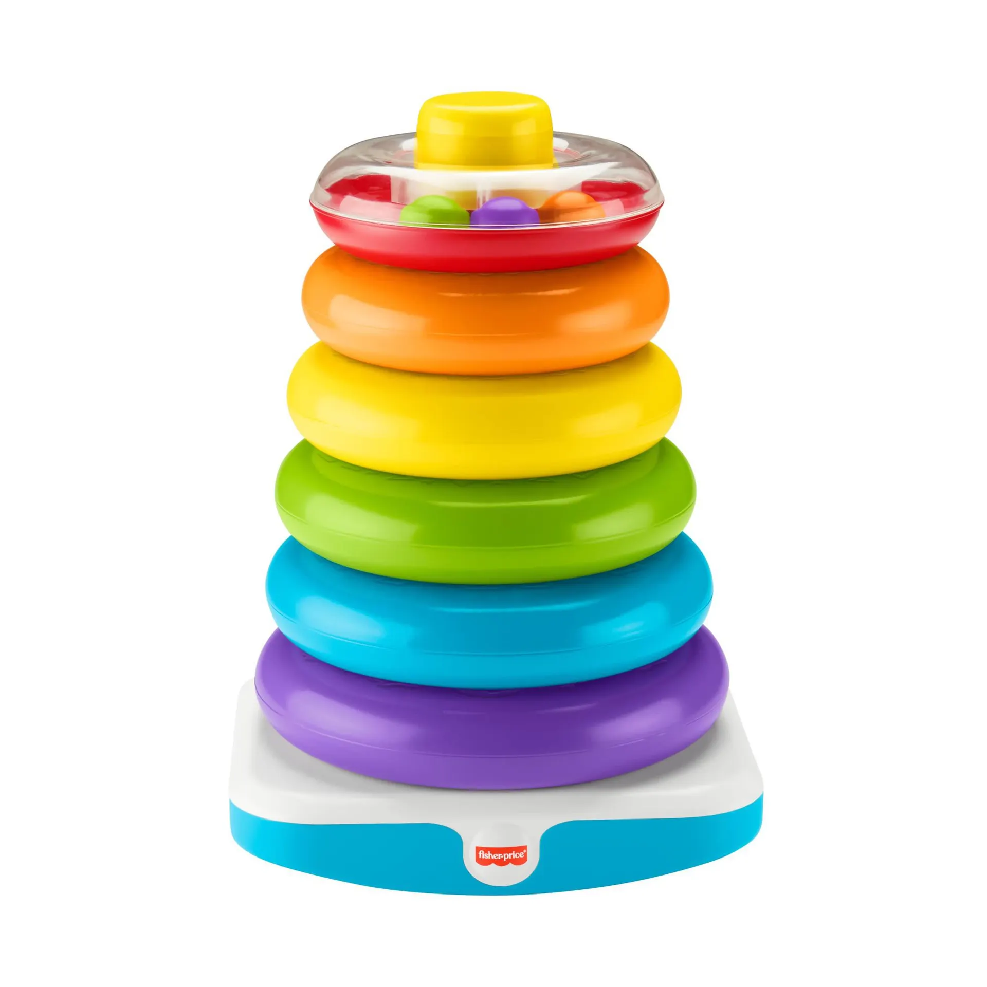 Fisher-Price Giant Rock-A-Stack Baby Toy, Ring Stacking Toy For Infants And Toddlers, 14+ Inches Tall