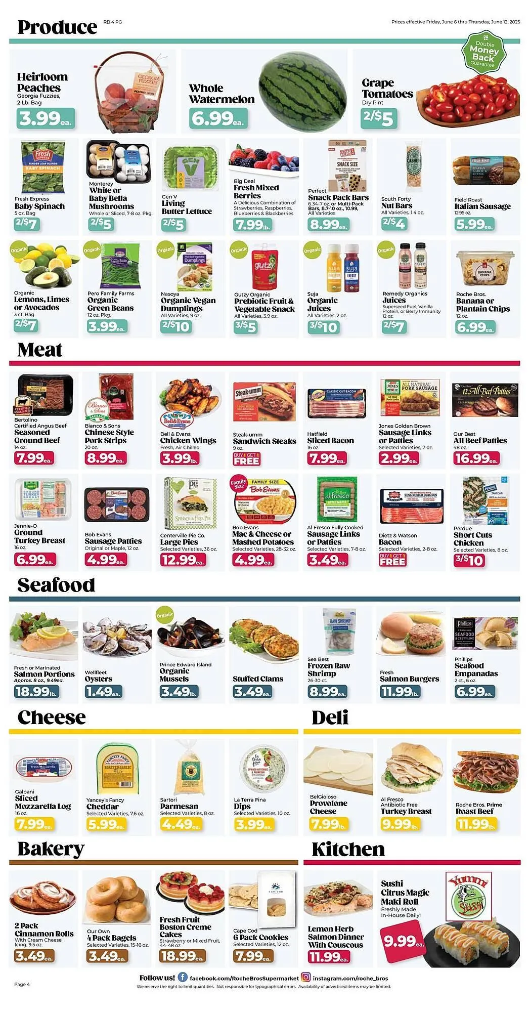 Weekly ad Roche Bros Weekly Ad from June 6 to June 12 2025 - Page 4