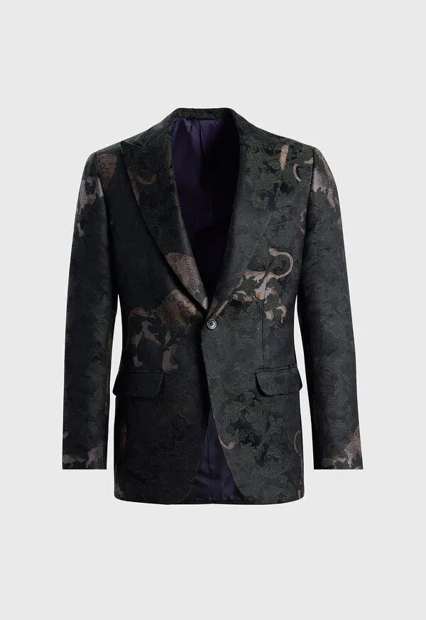 Wool & Silk Jacquard Dinner Jacket