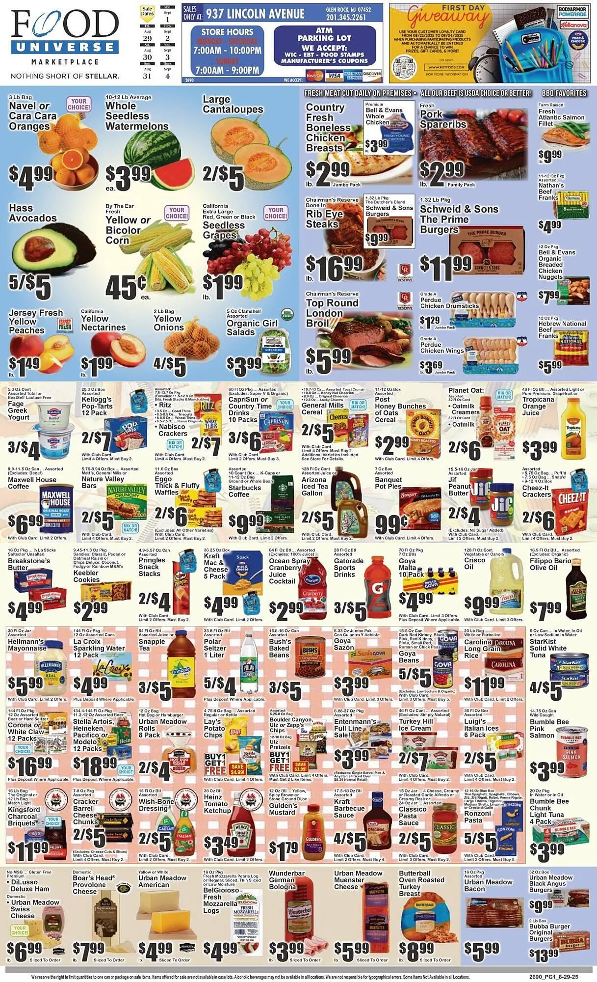 Weekly ad Food Universe Weekly Ad from August 29 to September 4 2025 - Page 1