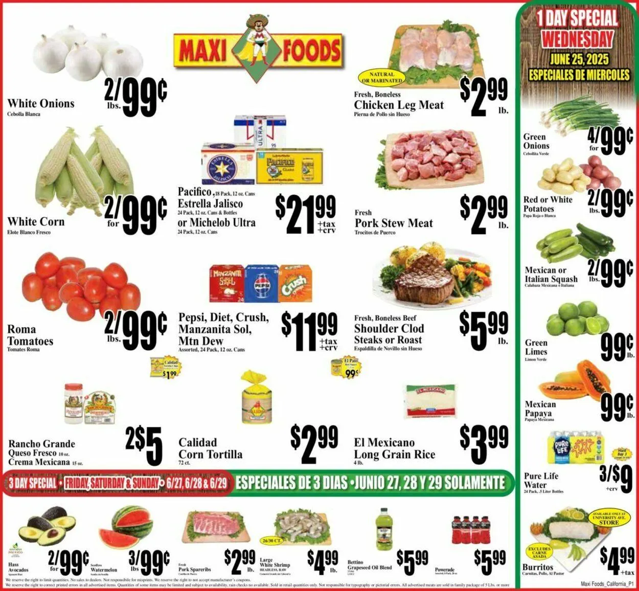 Weekly ad Maxi Foods Current weekly ad from June 25 to July 1 2025 - Page 1