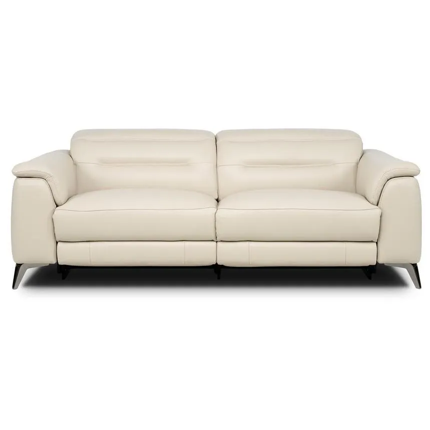 Anabel Cream 2.0 Leather Power Reclining Sofa