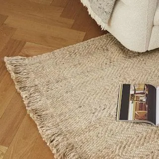 Nilium 8 x 10 Jute Rug - Natural Tan