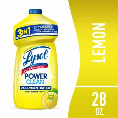 Lysol Power Clean All Purpose Cleaner Concentrate Disinfectant Lemon