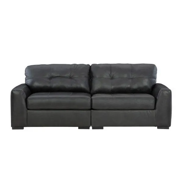 Brindley Leather Loveseat