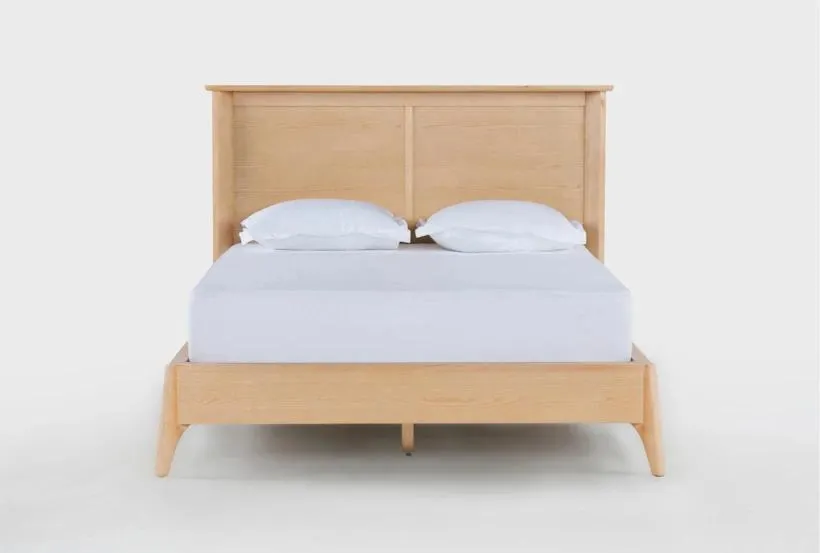 Mariko Brown Queen Wood Platform Bed