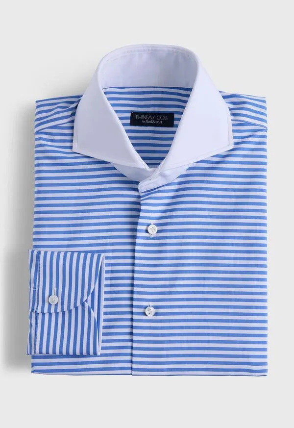 Horizontal Stripe Dress Shirt