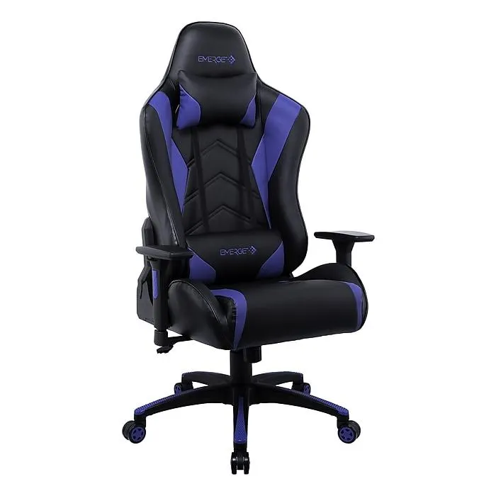 Staples Emerge Vartan Bonded Leather Ergonomic Gaming Chair,