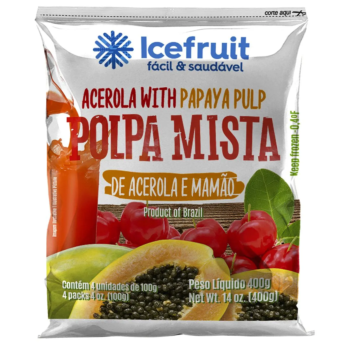 Ice Fruit Acerola & Papaya Pulp