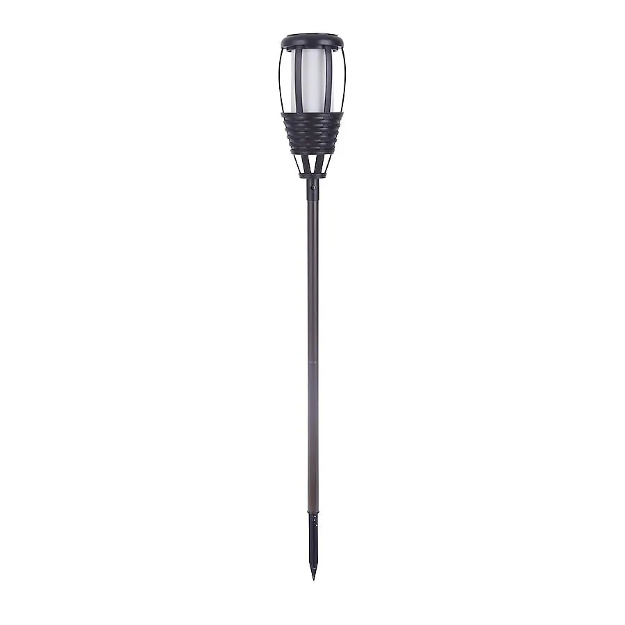 Harbor Breeze Flicker Flame Tiki Torch 5 -Lumens 5 -Watt Bronze Solar LED Outdoor Path Light ( 2000 )